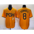 Pittsburgh Pirates #8 Willie Stargell Gold Jereymy 2023 City Connect Stitched Jersey 2