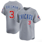 Chicago Cubs #3 Alex Bregman Gray Jereymy 2026 Limited Stitched Jersey