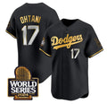 Los Angeles Dodgers #17 Shohei Ohtani Black Gold Jereymy 2024 World Series Limited Stitched Jersey