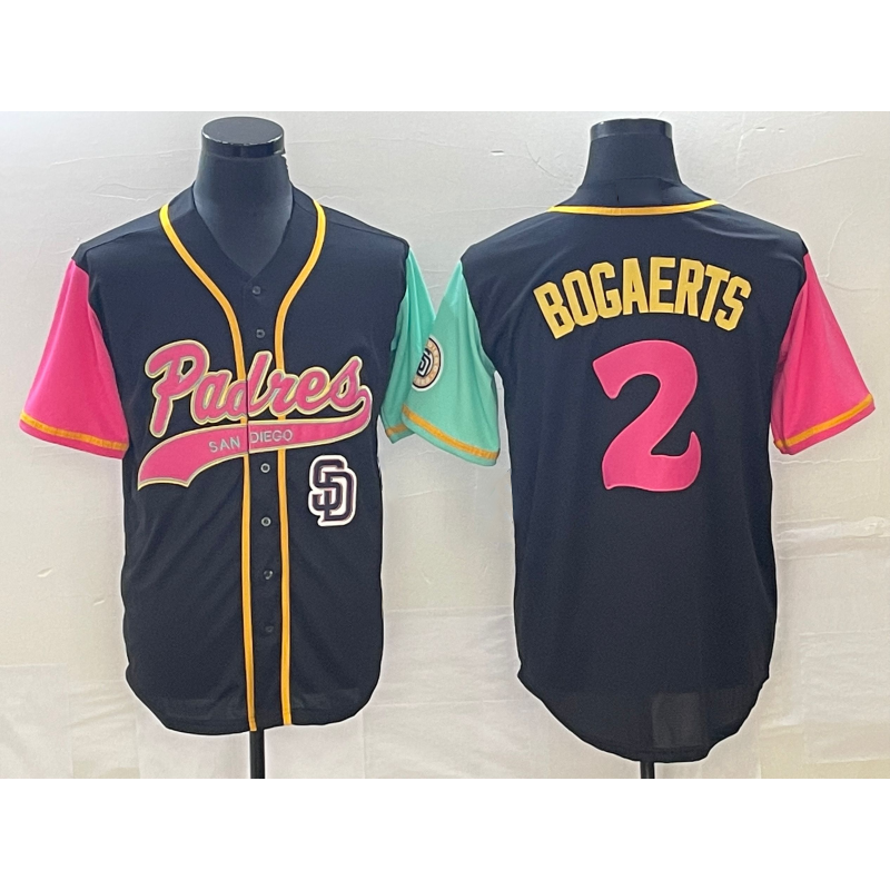 San Diego Padres #2 Xander Bogaerts Brack Jereymy NEW 2023 City Connect Cool Base Stitched Jersey