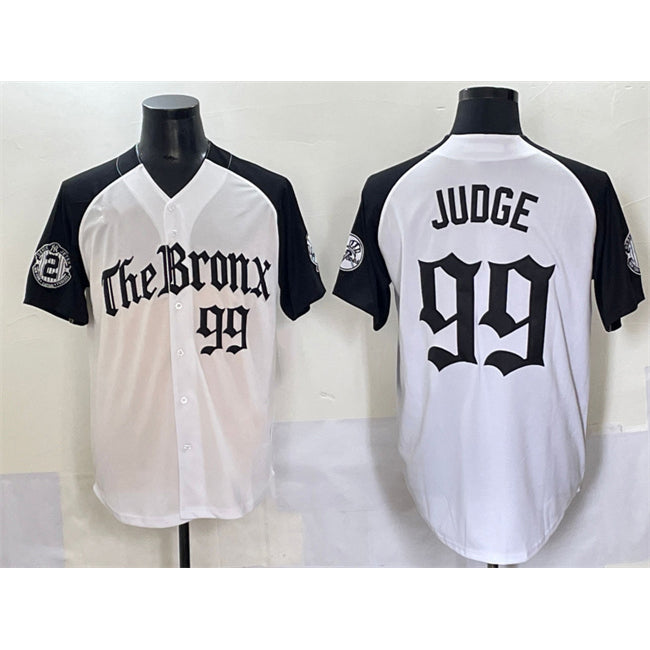 New York Yankees #99 Aaron Judge White Black Jereymy 'Gothic Legacy Edition' Vapor Premier Limited Stitched Jersey