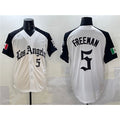 Los Angeles Dodgers #5 Freddie Freeman White Black Jereymy Mexico 2025 LA Gothic Style With Fernando Patch Vapor Premier Limited Stitched Jersey