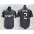 Minnesota Twins #2 Luis Arraez Charcoal Jereymy 2022 All-Star Cool Base Stitched Jersey