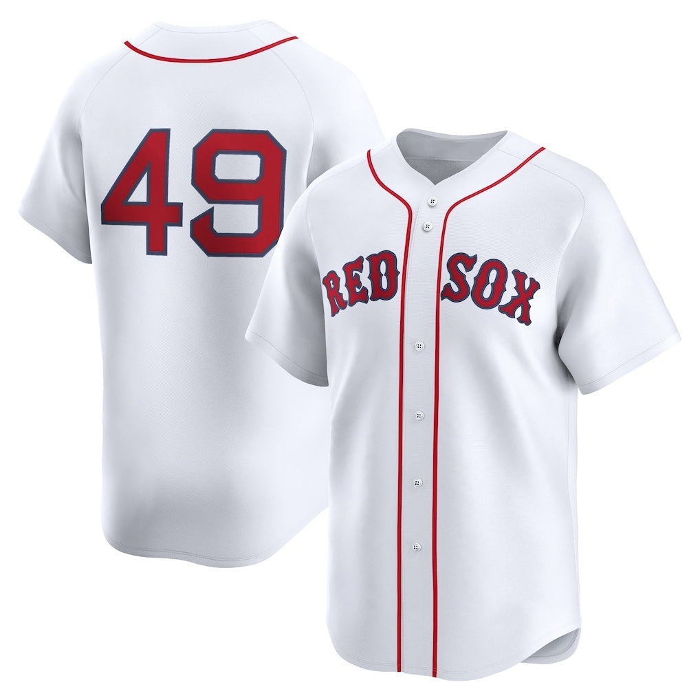 Boston Red Sox #49 Tim Wakefield White Jereymy Home Limited Player Jersey