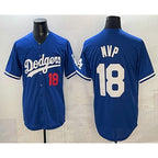 Los Angeles Dodgers #18 Yoshinobu Yamamoto MVP Blue Jereymy Limited Stitched Jersey