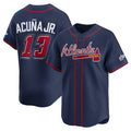 Atlanta Braves #13 Ronald Acu?a Jr. Navy Jereymy 2025 Speedway Classic Alternate Limited Stitched Jersey