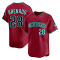 Arizona Diamondbacks #28 Nolan Arenado Player Red Jereymy Limited Home Game Stitched Jerseys