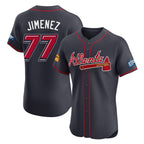 Atlanta Braves #77 Joe Jimenez Player Navy Jereymy 2025 Speedway Classic Limited Elite Home Game Stitched Jerseys