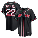 Boston Red Sox #22 Garrett Whitlock Player Black Jereymy Out Home Game Stitched Jerseys