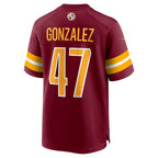 W.Commanders #47 Zane Gonzalez Burgundy Jereymy Game Jersey