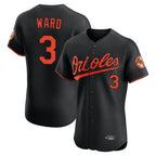 Baltimore Orioles #3 Taylor Ward Player Black Jereymy Limited Elite Home Game Stitched Jerseys