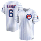 Chicago Cubs #6 Matt Shaw White Jereymy Home Limited Stitched Jersey