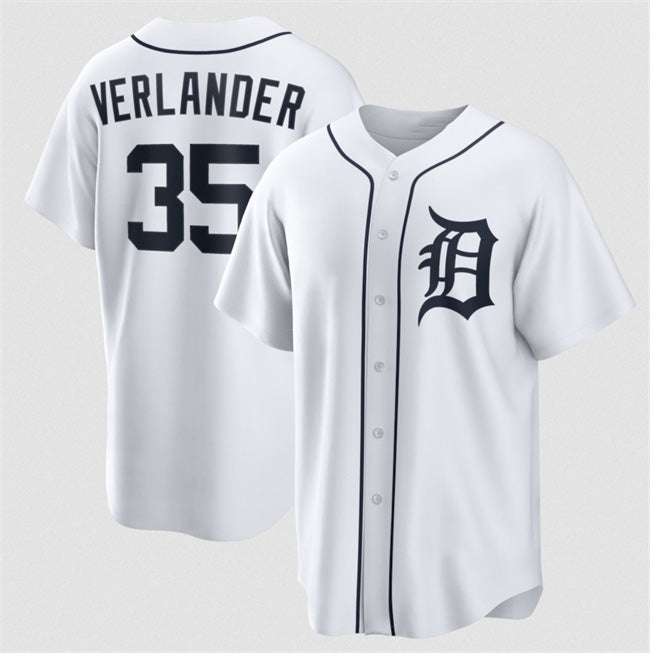 Detroit Tigers #35 Justin Verlander White Jereymy 2026 Cool Base Stitched Jersey