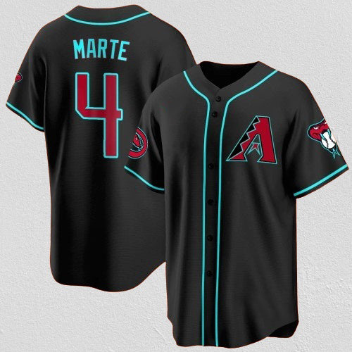 Arizona Diamondbacks #4 Ketel Marte Black Jereymy 2024 Cool Base Stitched Jersey