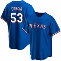 Texas Rangers #53 Adolis Garcia Blue Jereymy Cool Base Stitched Jersey