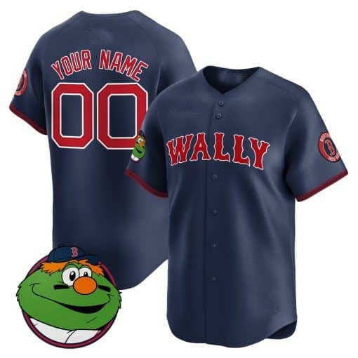 Custom Boston Red Sox Wally Vapor Premier Limited Jersey ¨C Navy Jereymy
