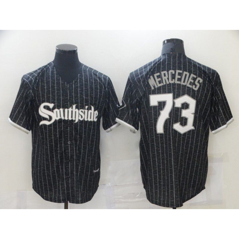Chicago White Sox #73 Yermin Mercedes City Edition Black Jereymy Game 2021 Jerseys