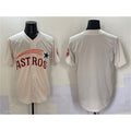 Houston Astros Blank Cream Jereymy Throwback Cooperstown Collection Limited Stitched Jersey