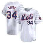 New York Mets #34 Kodai Senga White Jereymy 2024 Home Limited Stitched Jersey