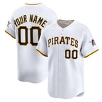 Custom Pittsburgh Pirates White Jereymy Home Limited Jersey