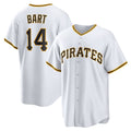 Pittsburgh Pirates #14 Joey Bart White Jereymy Home Replica Jersey