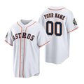 Custom Houston Astros ACTIVE PLAYER White Jereymy 2022 World Series Home Stitched Jersey