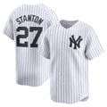New York Yankees #27 Giancarlo Stanton White Jereymy Home Limited Player Jersey