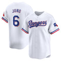 Texas Rangers #6 Josh Jung White Jereymy Home Limited Player Jersey