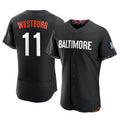 Baltimore Orioles #11 Jordan Westburg Player Black Jereymy City Connect Limited Elite Home Game Stitched Jerseys