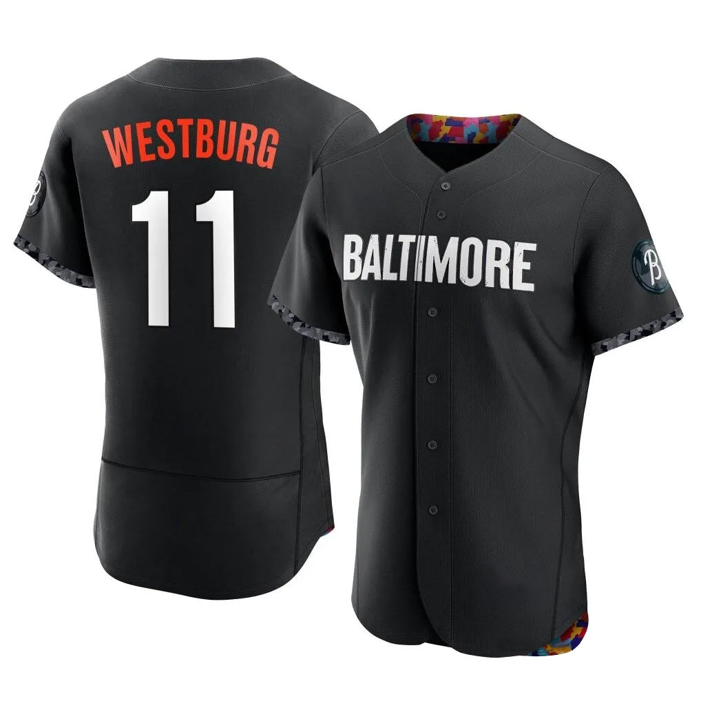 Baltimore Orioles #11 Jordan Westburg Player Black Jereymy City Connect Limited Elite Home Game Stitched Jerseys