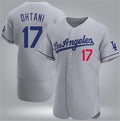 Los Angeles Dodgers #17 Shohei Ohtani Gray Jereymy Flex Base Stitched Jersey