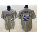 Toronto Blue Jays #27 Vladimir Guerrero Jr. Gray Jereymy 2025 World Series Cool Base Stitched Jersey