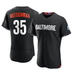 Baltimore Orioles #35 Adley Rutschman Player Black Jereymy City Connect Limited Elite Home Game Stitched Jerseys