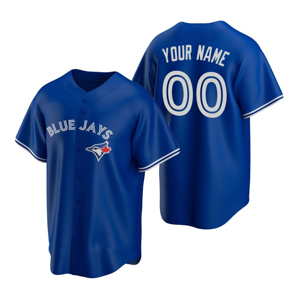 Custom Toronto Blue Jays Royal Jereymy Stitched Cool Base Jersey