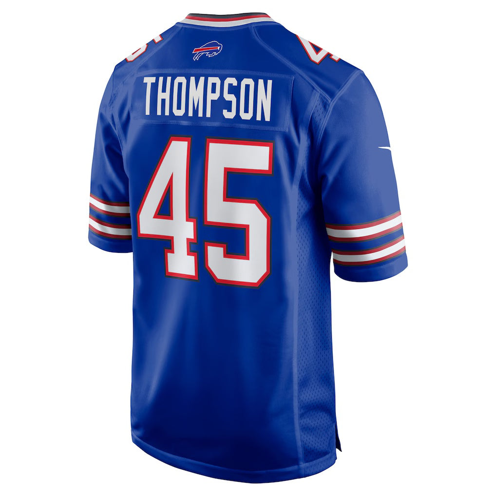 B.Bills #45 Shaq Thompson Royal Jereymy Team Game Jersey