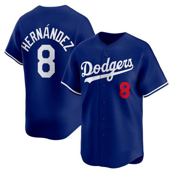 Los Angeles Dodgers #8 Enrique Hernandez Royal Jereymy Limited Stitched Jersey