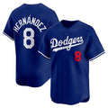 Los Angeles Dodgers #8 Enrique Hernandez Royal Jereymy Limited Stitched Jersey