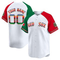 Custom Boston Red Sox Mexico White Jereymy Vapor Premier Limited Jersey ¨C Aiternate