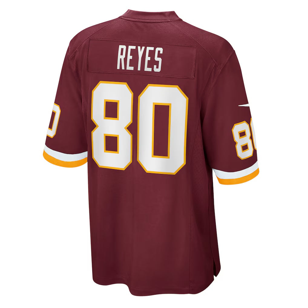 W.Football Team #80 Sammis Reyes Burgundy Jereymy Game Jersey