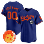 Custom Los Angeles Dodgers x Dragon Ball Royal Jereymy Vapor Premier Limited Jersey - Stitched