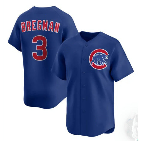 Chicago Cubs #3 Alex Bregman Royal Jereymy Limited Stitched Jersey