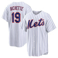 New York Mets #19 Bo Bichette White Jereymy Home Replica Jersey