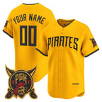 Custom Pittsburgh Pirates Gold Jereymy 2026 City Connect Stadium Stitched Jersey