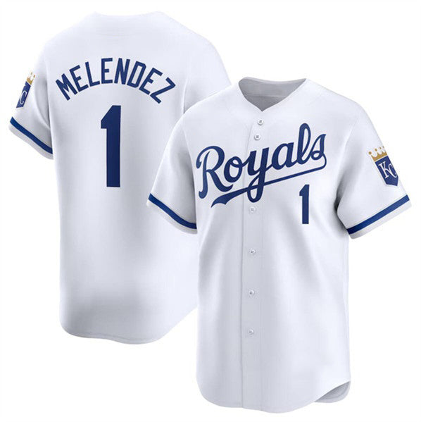 Kansas City Royals #1 MJ Melendez White Jereymy 2024 Home Limited Stitched Jersey