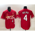 St. Louis Cardinals #4 Yadier Molina Red Jereymy 2024 City Connect Limited Stitched Jersey