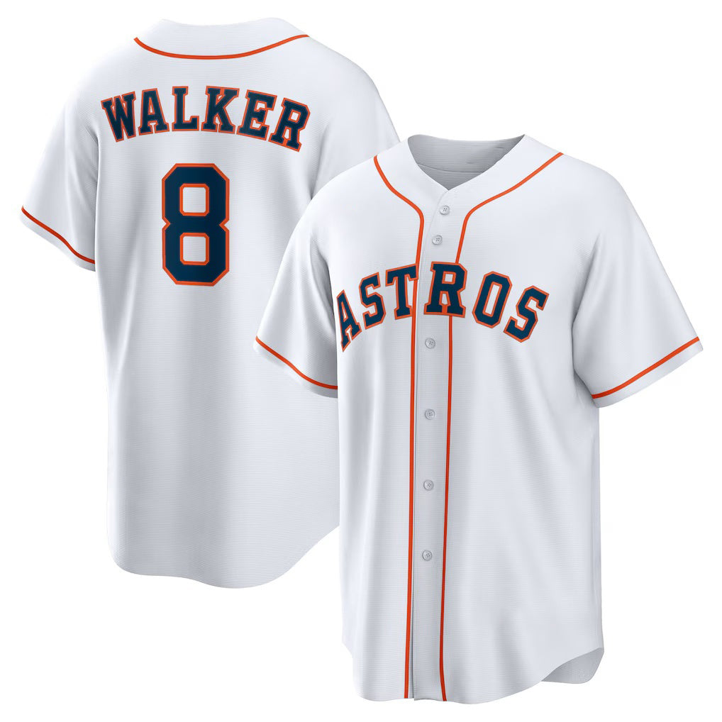 Houston Astros #8 Christian Walker White Jereymy Home Replica Jersey