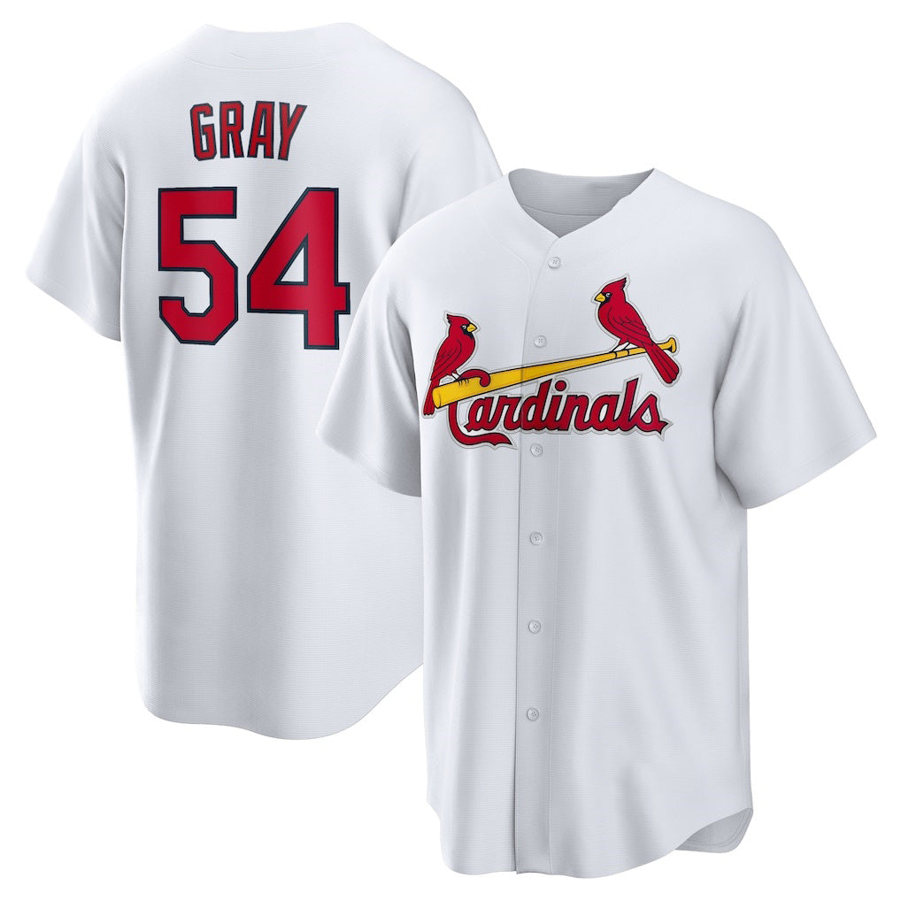 St. Louis Cardinals #54 Sonny Gray White Jereymy Home Replica Jersey