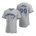 Toronto Blue Jays #90 Adam Cimber Gray Jereymy Road Flex Base Player Jersey