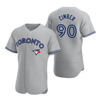 Toronto Blue Jays #90 Adam Cimber Gray Jereymy Road Flex Base Player Jersey