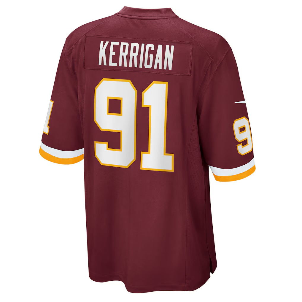 W.Football Team #91 Ryan Kerrigan Burgundy Jereymy Game Jersey